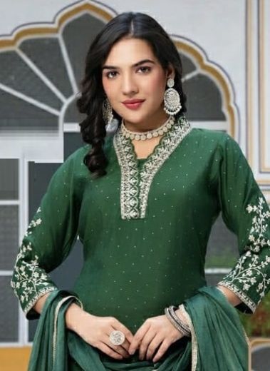 ZIL - Catalog # 62616 (Set of 6 Readymade Salwar Suits) by Kaya Ahmedabad