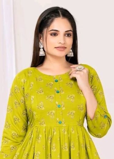 BUSHRA - Catalog # 62625 (Set of 6 Readymade Women's Kurtis / Tops) by Dee Cee