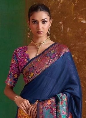 PURE KASHMIRI 2 - Catalog # 62632 (Set of 6 Sarees) by Rajtex Fabrics