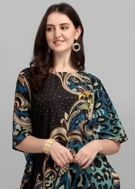 AAFREEN 4 - Catalog # 62638 (Set of 4 Kaftans / Ponchos) by Meheriya
