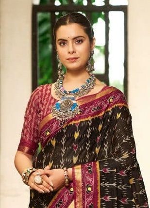 COTTON WITH ZARI  - Catalog # 62644 (Set of 9 Sarees) by DESI MUSE