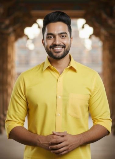 BATU CAVES [SHIRT WITH VESTI] - Catalog # 62650 (Set of 8 Men's Ethnic Wear) by Sangeet