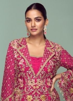 CROWN GOLD - Catalog # 62657 (Set of 6 Indo-Western Outfits) by Gulkayra Designer