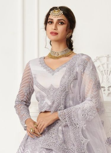 BRIDAL HERITAGE COLOR SAGA 2 - Catalog # 62671 (Set of 9 Semi-Stitched Lehengas) by Alizeh Official