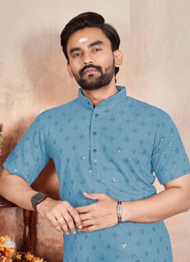 VIJAY 1 - Catalog # 62687 (Set of 5 Men's Ethnic Wear) by Sangeet