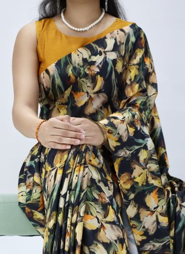 CREPE SERIES 2120 - Catalog # 62693 (Set of 2 Sarees) by Meheriya