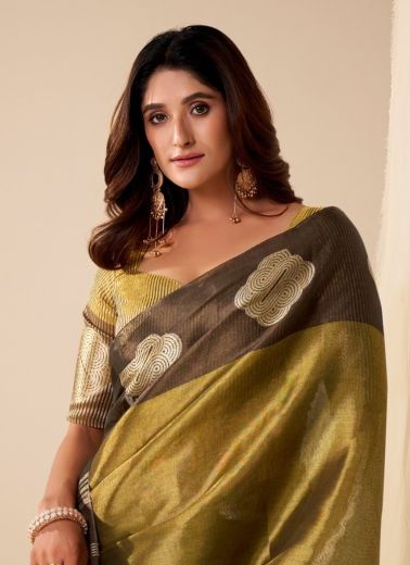 SUNLIGHT - Catalog # 62711 (Set of 6 Sarees) by Desi Muse