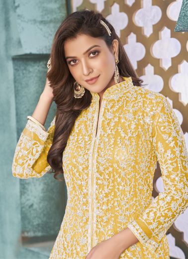 AANAYA 39 - Catalog # 62713 (Set of 4 Semi-Stitched / Un-Stitched Suits) by Meheriya
