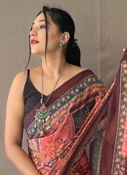 KALAMKARI PRINT 3 - Catalog # 62724 (Set of 4 Sarees) by Meheriya