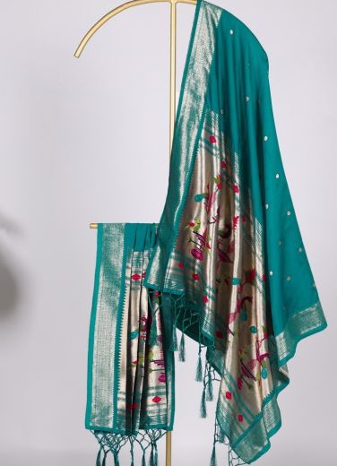 PAITHANI SILK - Catalog # 62731 (Set of 17 Only Dupattas) by Desi Muse