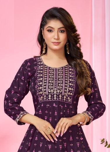 PREMEY - Catalog # 62732 (Set of 6 Readymade Women's Kurtis / Tops) by Dee Cee