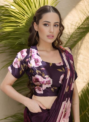 HISO - Catalog # 62746 (Set of 5 Sarees) by Serengeti