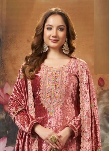 TANYA - Catalog # 62758 (Set of 4 Readymade Salwar Suits) by Rangoon