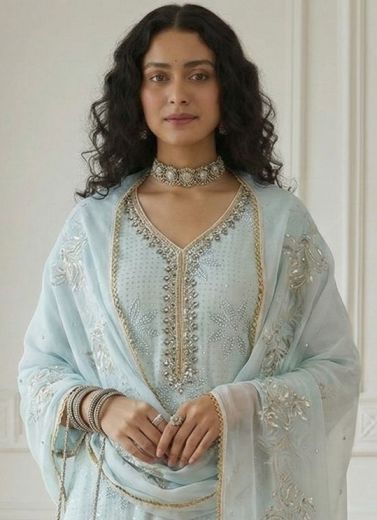 SERIES 7041-7044 - Catalog # 62772 (Set of 4 Readymade Salwar Suits) by Alizeh Official