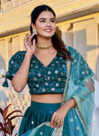 JIMMY CHOO SERIES 1122 - Catalog # 62780 (Set of 2 Readymade Lehengas) by Damac Couture
