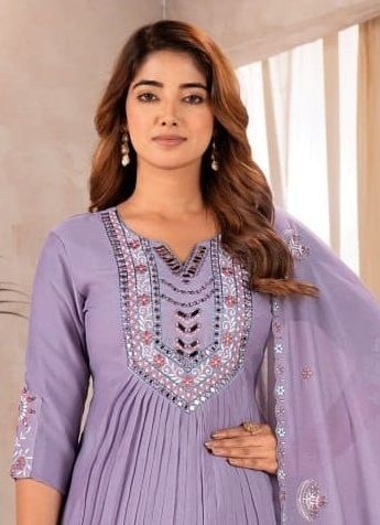RIYAZAT - Catalog # 62828 (Set of 2 Readymade Salwar Suits) by Aabharan