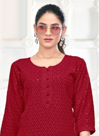 FREEDOM - Catalog # 62830 (Set of 7 SIZE-SETS [Readymade Salwar Suits]) by Tunic House