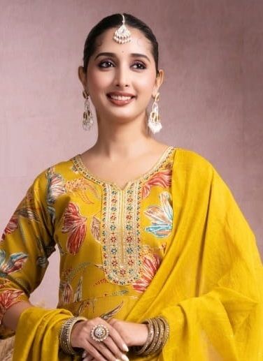 AMOLA 3 - Catalog # 62841 (Set of 6 Readymade Salwar Suits) by Kaya Ahmedabad