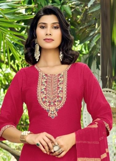 MALVIKA 4 - Catalog # 62851 (Set of 7 Readymade Salwar Suits) by Passion Tree