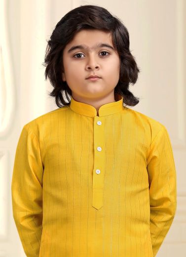 KIDS COTTON KURTA PYJAMA 702 - Catalog # 62881 (Set of 13 Men's Ethnic Wear) by Desi Muse