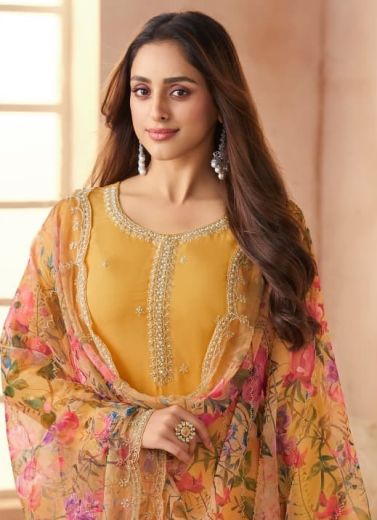 ANMOL - Catalog # 63020 (Set of 4 Semi-Stitched / Un-Stitched Suits) by Vinay Fashion LLP
