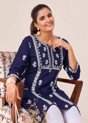 BOSTON - Catalog # 63054 (Set of 6 Readymade Salwar Suits) by Blue Hills