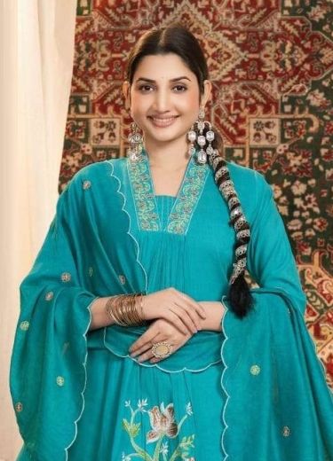 CRYSTAL - Catalog # 63092 (Set of 6 Readymade Salwar Suits) by Kaya Ahmedabad