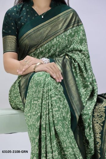 SERIES 2108 - Catalog # 63105 (Set of 4 Sarees) by Semad Styles