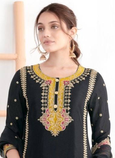 SURMAYI - Catalog # 63126 (Set of 2 Readymade Salwar Suits) by Gulzar Couture