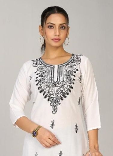 COLLEGE GIRL 5 - Catalog # 63134 (Set of 6 Readymade Women's Kurtis / Tops) by Blue Hills