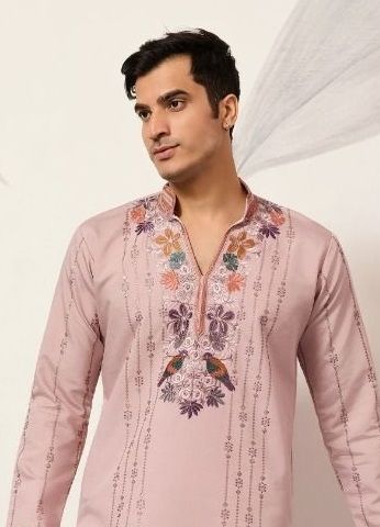 V-NECK VIRASAT - Catalog # 63151 (Set of 7 Men's Ethnic Wear) by Tentmen Clothing