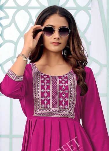 AASHINI 3 - Catalog # 63152 (Set of 8 Readymade Women's Kurtis / Tops) by Sangeet
