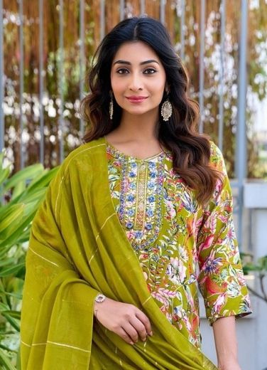 NIKHAAR 4 - Catalog # 63158 (Set of 8 Readymade Salwar Suits) by Passion Tree