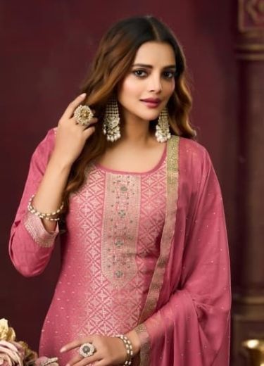 KOYAL 4 - Catalog # 63159 (Set of 6 Semi-Stitched / Un-Stitched Suits) by Kalarang