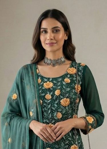 SERIES 7054-7057 - Catalog # 63165 (Set of 4 Readymade Salwar Suits) by Alizeh Official