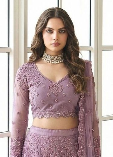 SERIES 1074 COLORS - Catalog # 63171 (Set of 4 Semi-Stitched Lehengas) by Alizeh Official