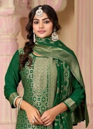 HANSHIKA 5 - Catalog # 63179 (Set of 6 Semi-Stitched / Un-Stitched Suits) by Kalarang