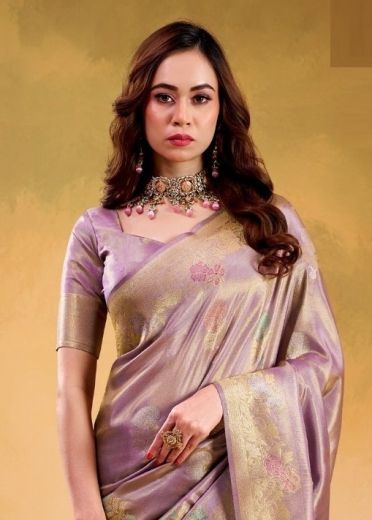 KORIAN SILK - Catalog # 63192 (Set of 5 Sarees) by Semad Styles