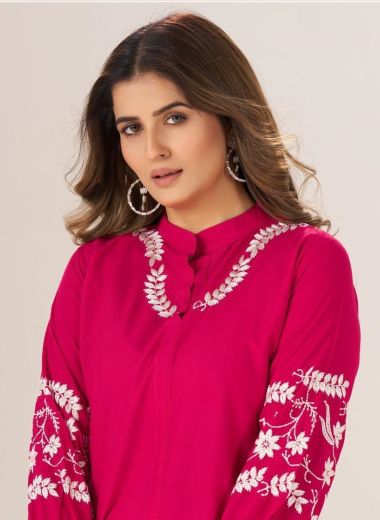 CLARA - Catalog # 63234 (Set of 4 Readymade Women's Kurtis / Tops) by Blue Hills