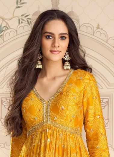 BANDHAN - Catalog # 63243 (Set of 3 Readymade Gowns) by Sayuri Designer