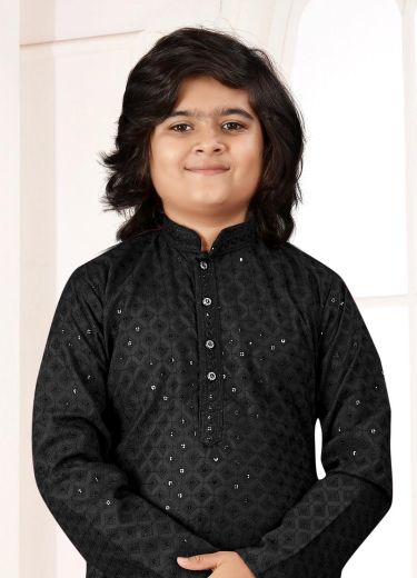 KIDS KURTA PYJAMA 6603 - Catalog # 63247 (Set of 4 Men's Ethnic Wear) by Tentmen Clothing