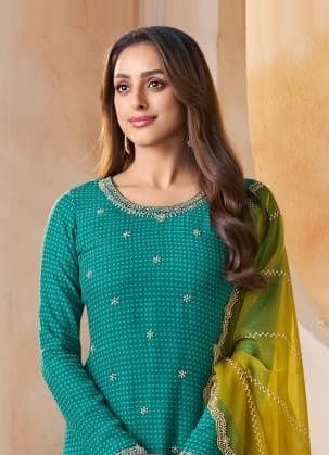 MISHKA - Catalog # 63252 (Set of 4 Semi-Stitched / Un-Stitched Suits) by Vinay Fashion LLP