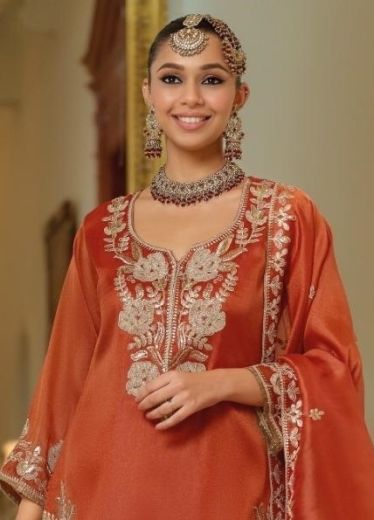 NOORJAHAN - Catalog # 63289 (Set of 3 Readymade Salwar Suits) by Eba Lifestyle