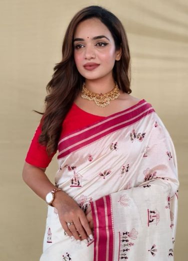SERIES 3010 - Catalog # 63302 (Set of 2 Sarees) by Semad Styles