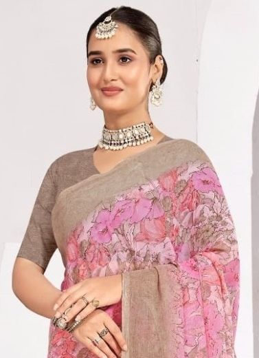 STAR CHIFFON 224 - Catalog # 63303 (Set of 12 Sarees) by Ruchi Sarees