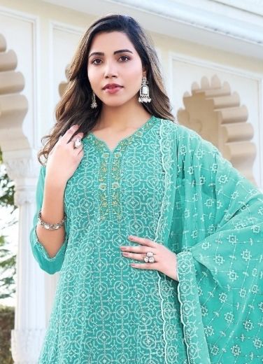 KANIKA - Catalog # 66346 (Set of 7 SIZE-SETS [Readymade Salwar Suits])