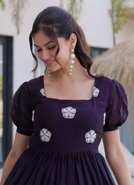 SERIES 1224 - Catalog # 63350 (Set of 2 Readymade Women's Kurtis / Tops) by Komal Pret