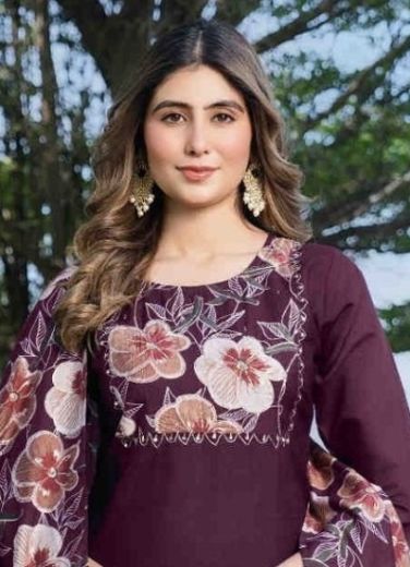 BELLA 5 - Catalog # 63358 (Set of 6 Readymade Salwar Suits) by Kaya Ahmedabad