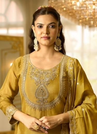 ANMOL - Catalog # 63374 (Set of 4 Readymade Salwar Suits) by Sanika Fashion