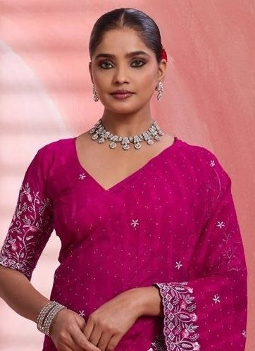 MARIE - Catalog # 63383 (Set of 6 Sarees) by Suma Designer